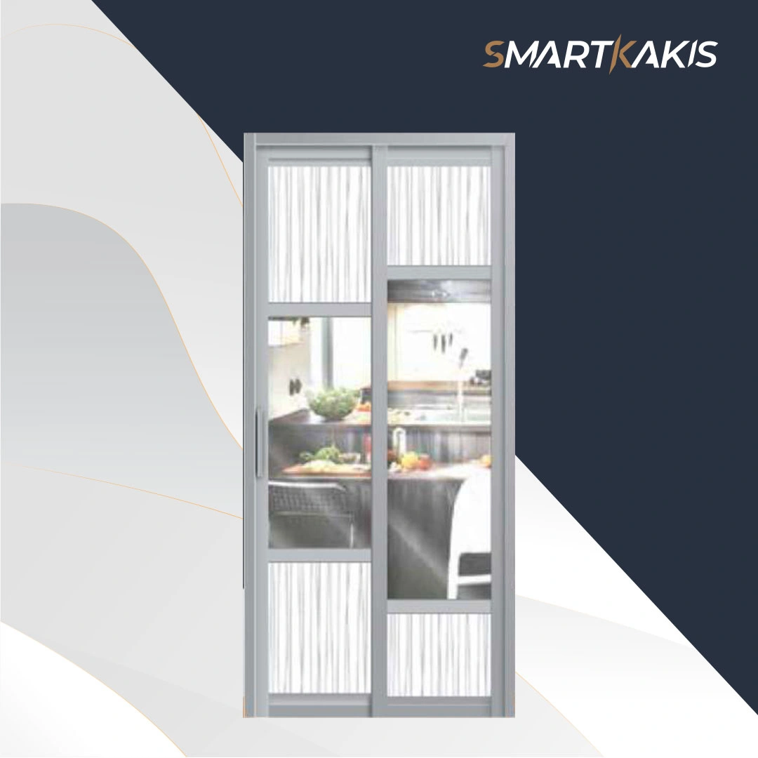 Slide & Swing Glass Door with Aluminum Frame | SD-7096