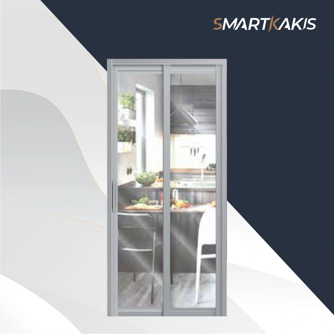 Slide & Swing Glass Door with Aluminum Frame | SD-7097