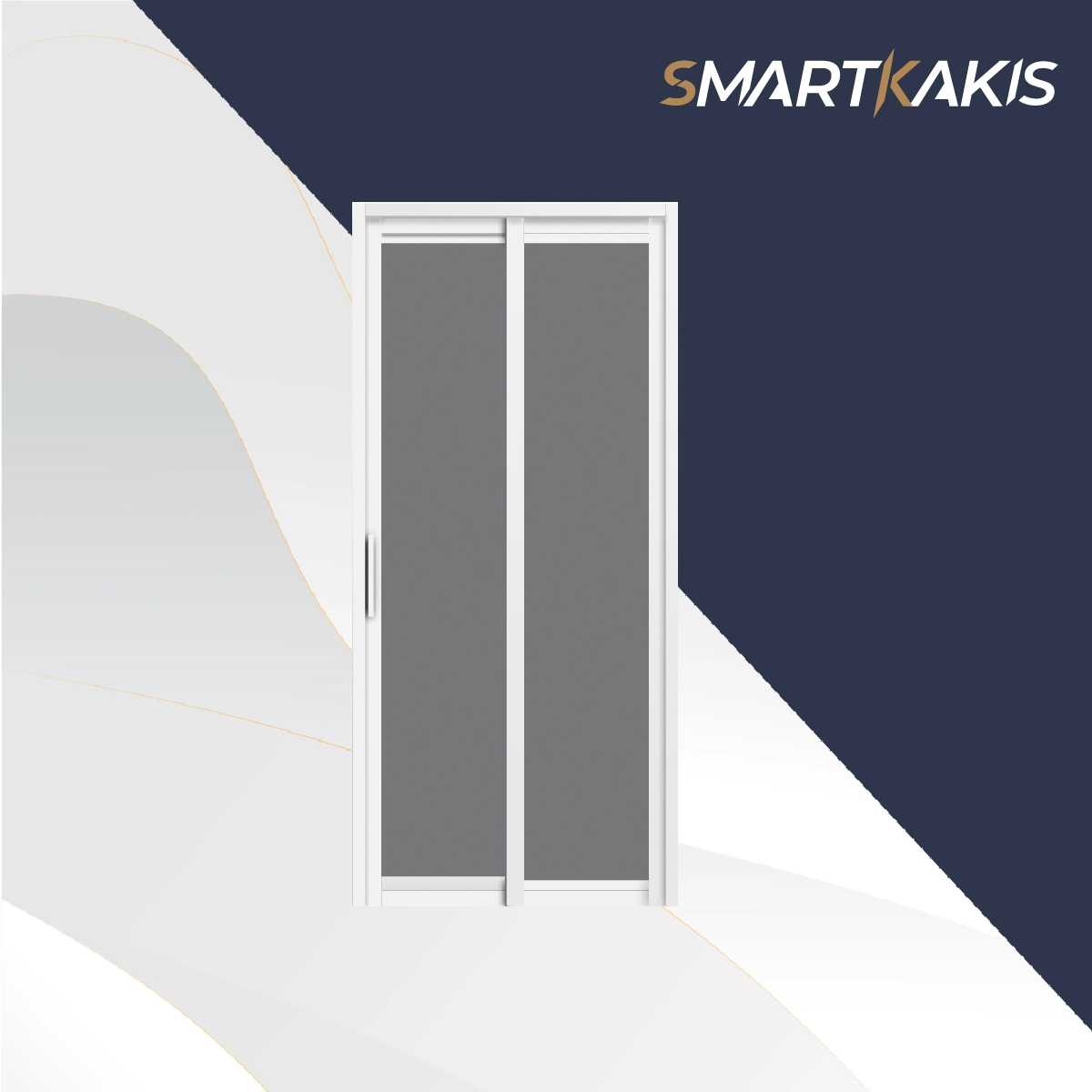 Aluminum Frame Slide & Swing Toilet Door | SD-2001 - Image 5