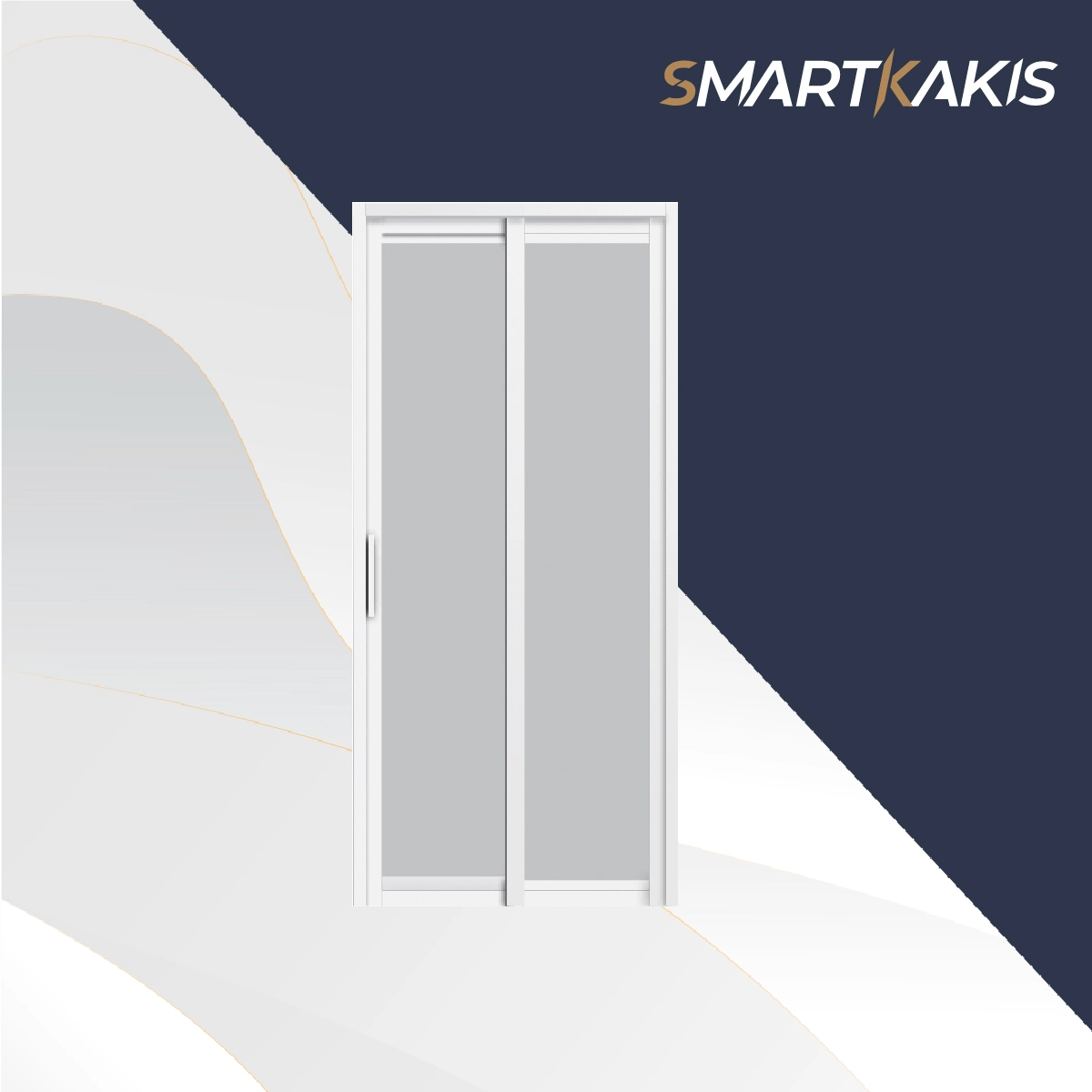 Aluminum Frame Slide & Swing Toilet Door | SD-2001 - Image 4