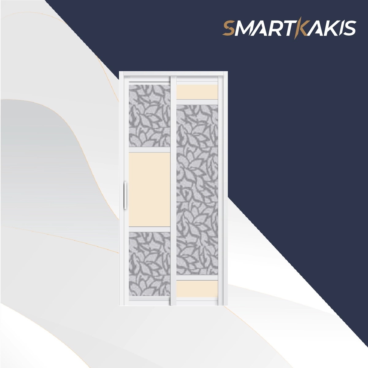 Aluminum Frame Slide & Swing Toilet Door | SD-2008