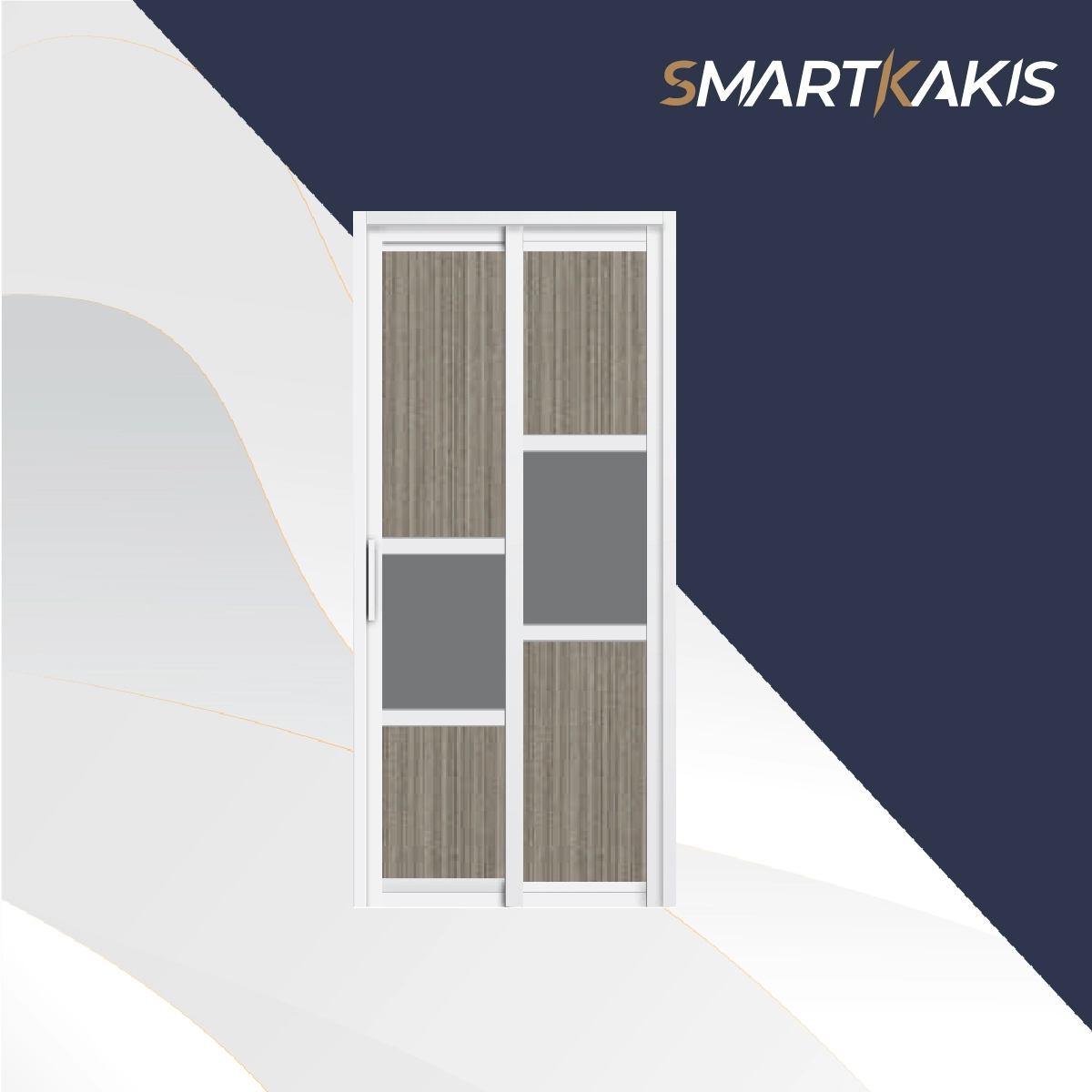 Aluminum Frame Slide & Swing Toilet Door | SD-2004 - Image 12