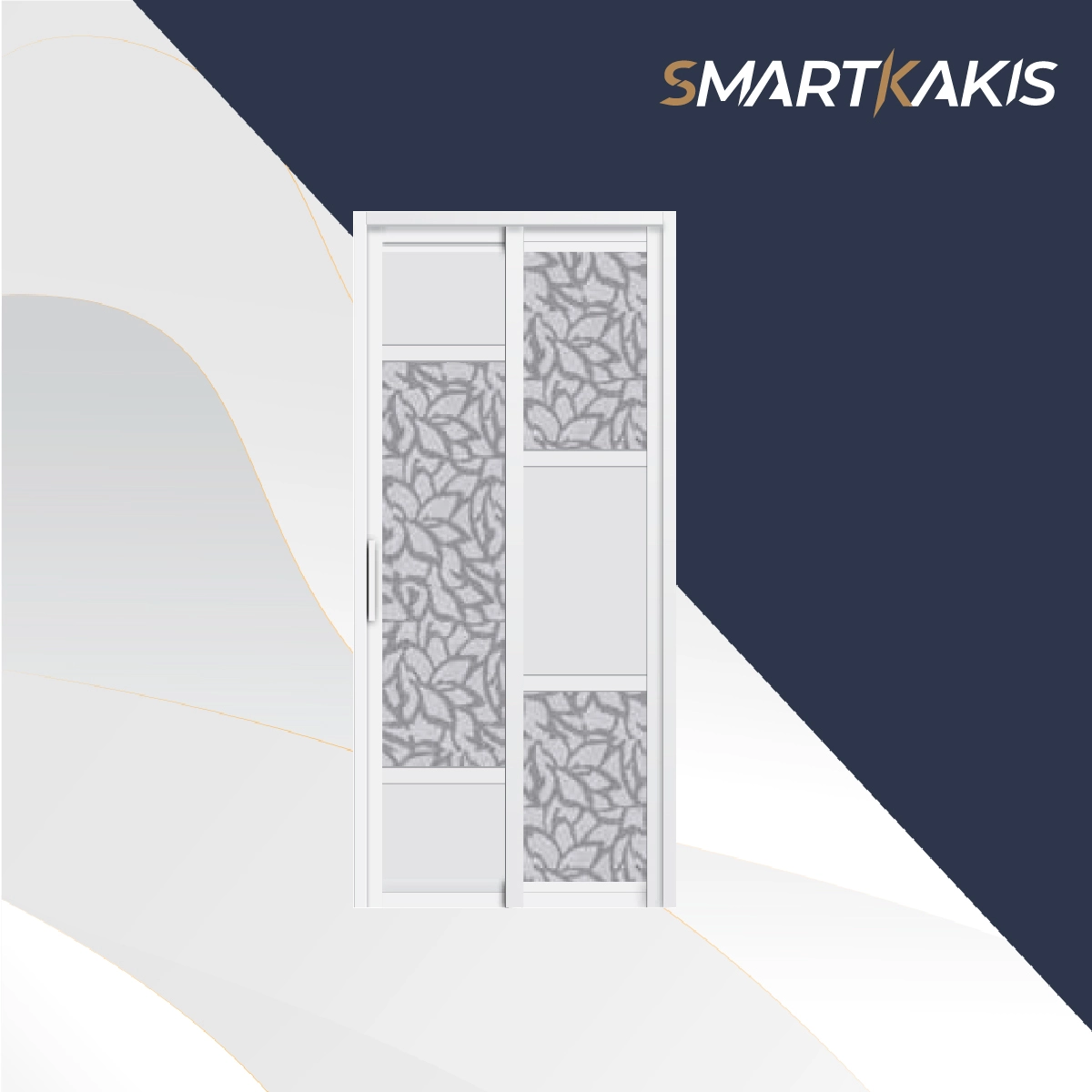 Aluminum Frame Slide & Swing Toilet Door | SD-2008 - Image 10