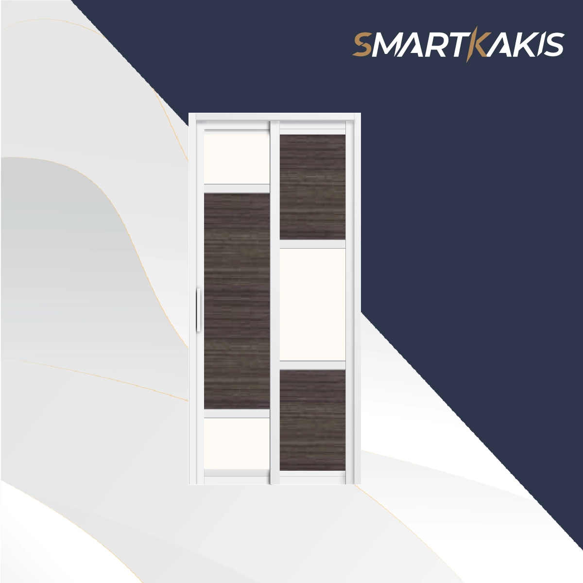 Aluminum Frame Slide & Swing Toilet Door | SD-2008 - Image 11