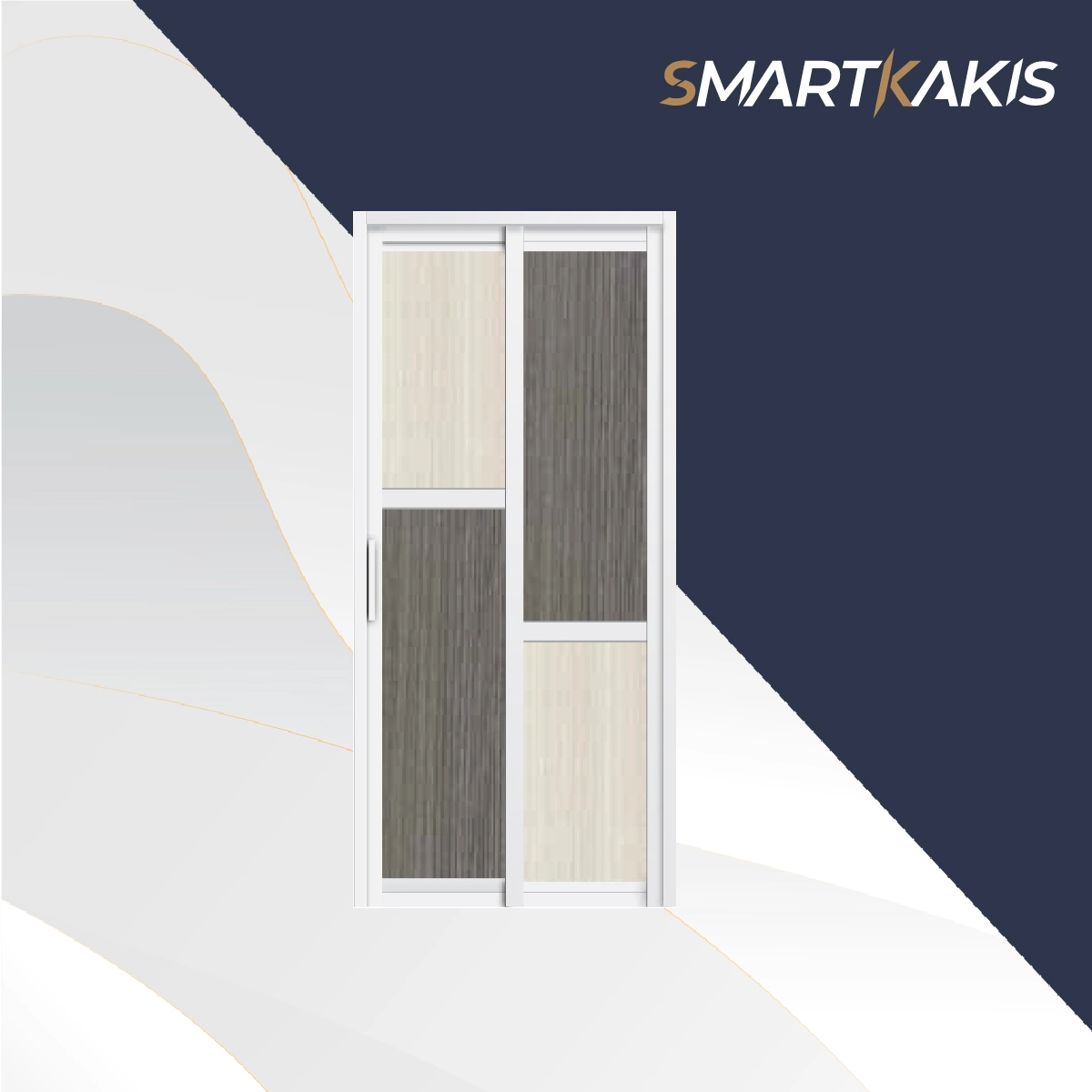 Aluminum Frame Slide & Swing Toilet Door | SD-2005 - Image 15