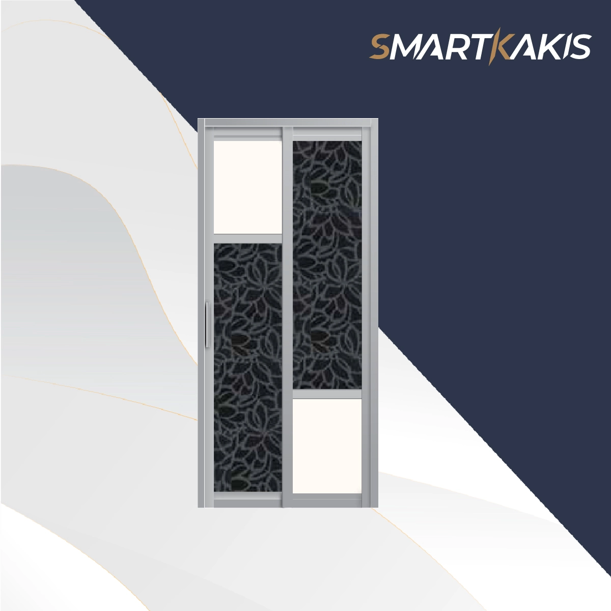 Aluminum Frame Slide & Swing Toilet Door | SD-2005 - Image 16