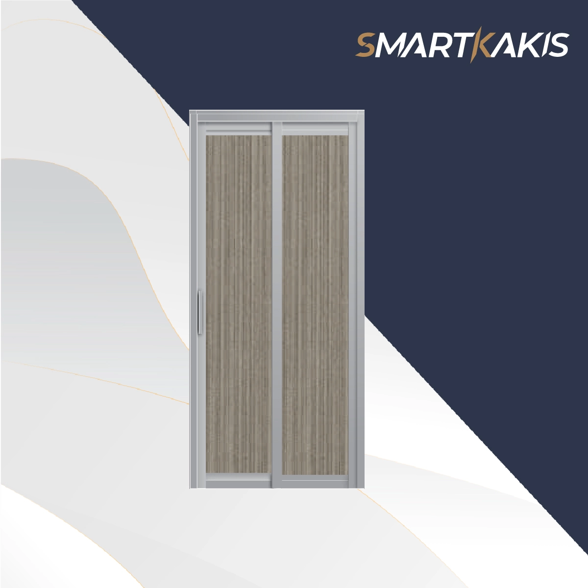 Aluminum Frame Slide & Swing Toilet Door | SD-7002 - Image 2