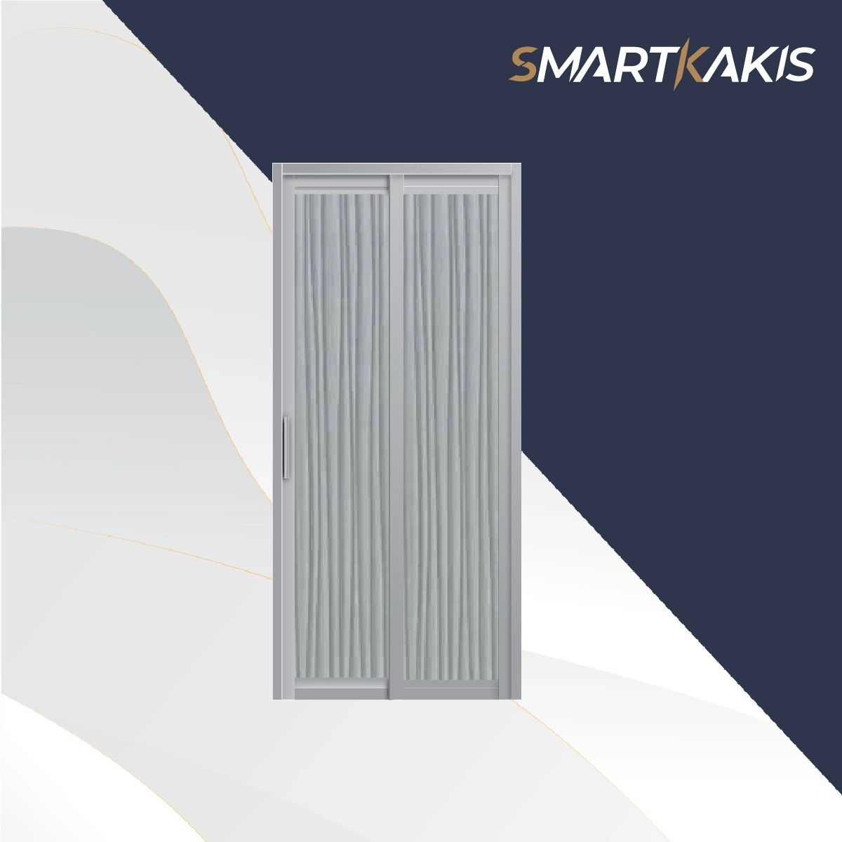 Aluminum Frame Slide & Swing Toilet Door | SD-7002 - Image 3