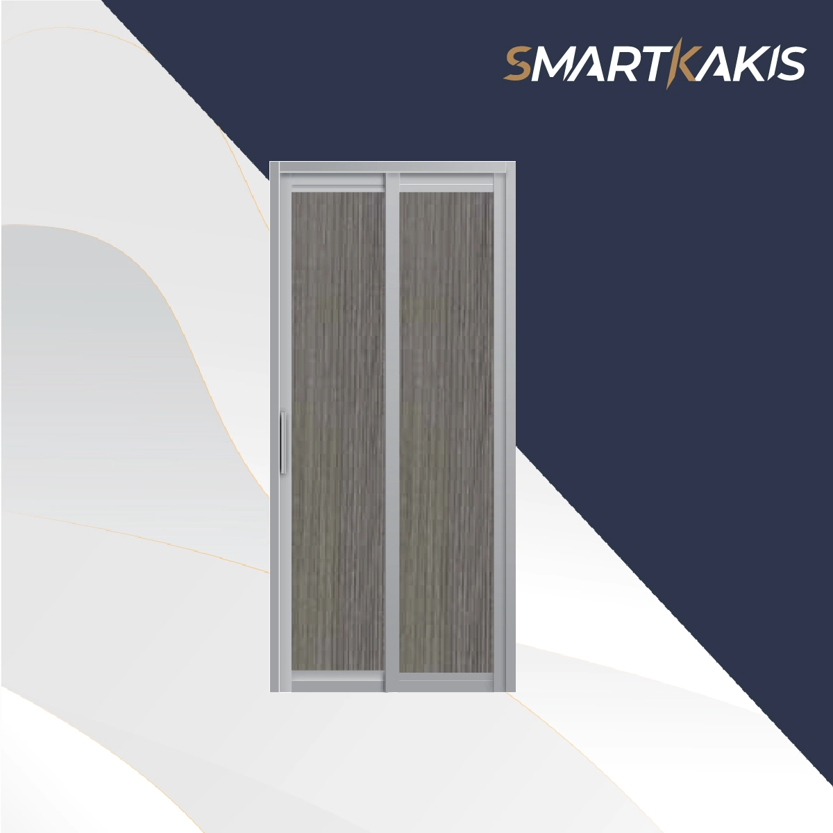 Aluminum Frame Slide & Swing Toilet Door | SD-7002 - Image 4