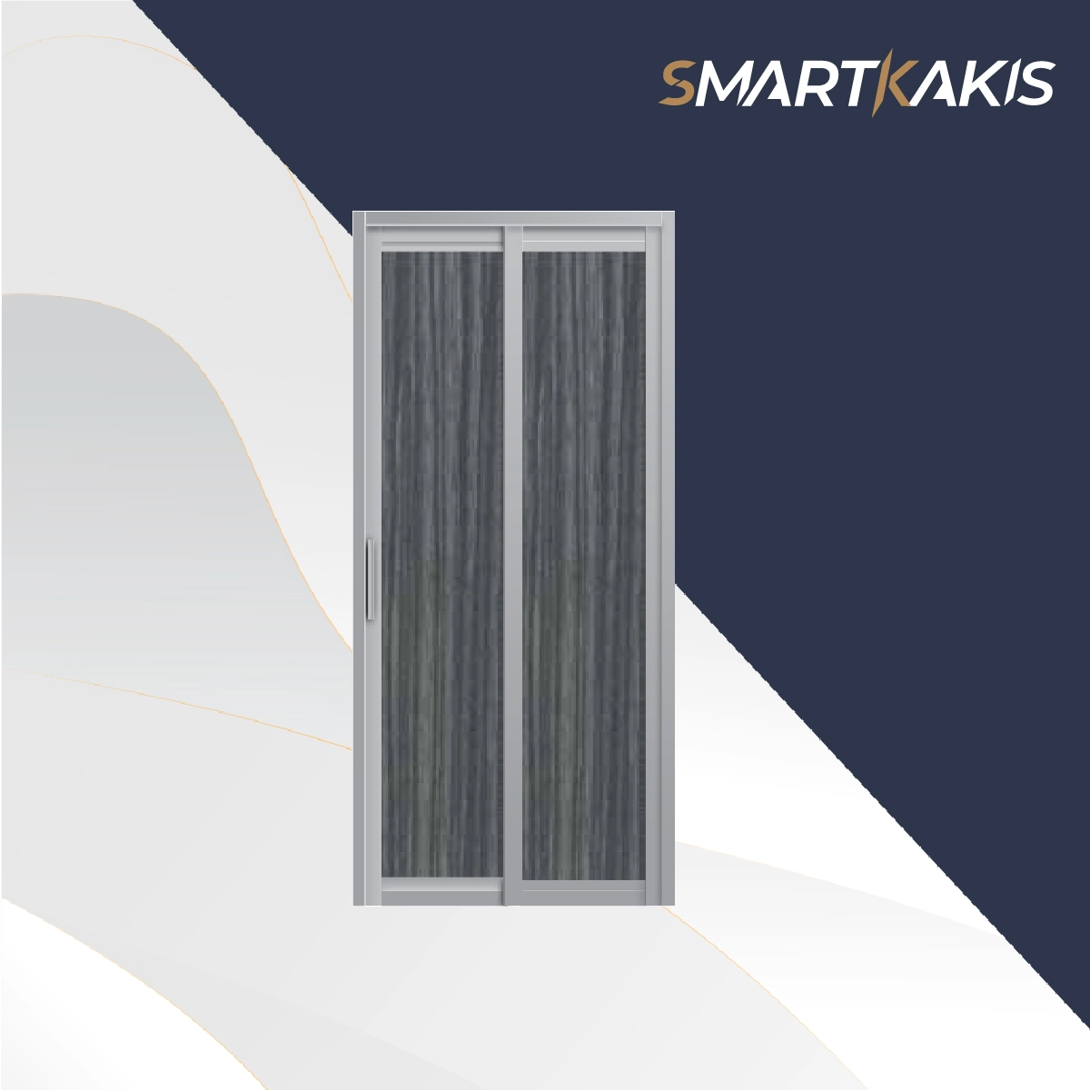 Aluminum Frame Slide & Swing Toilet Door | SD-7002 - Image 5