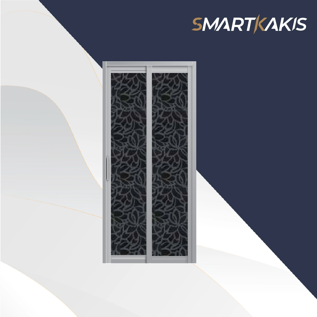 Aluminum Frame Slide & Swing Toilet Door | SD-7001