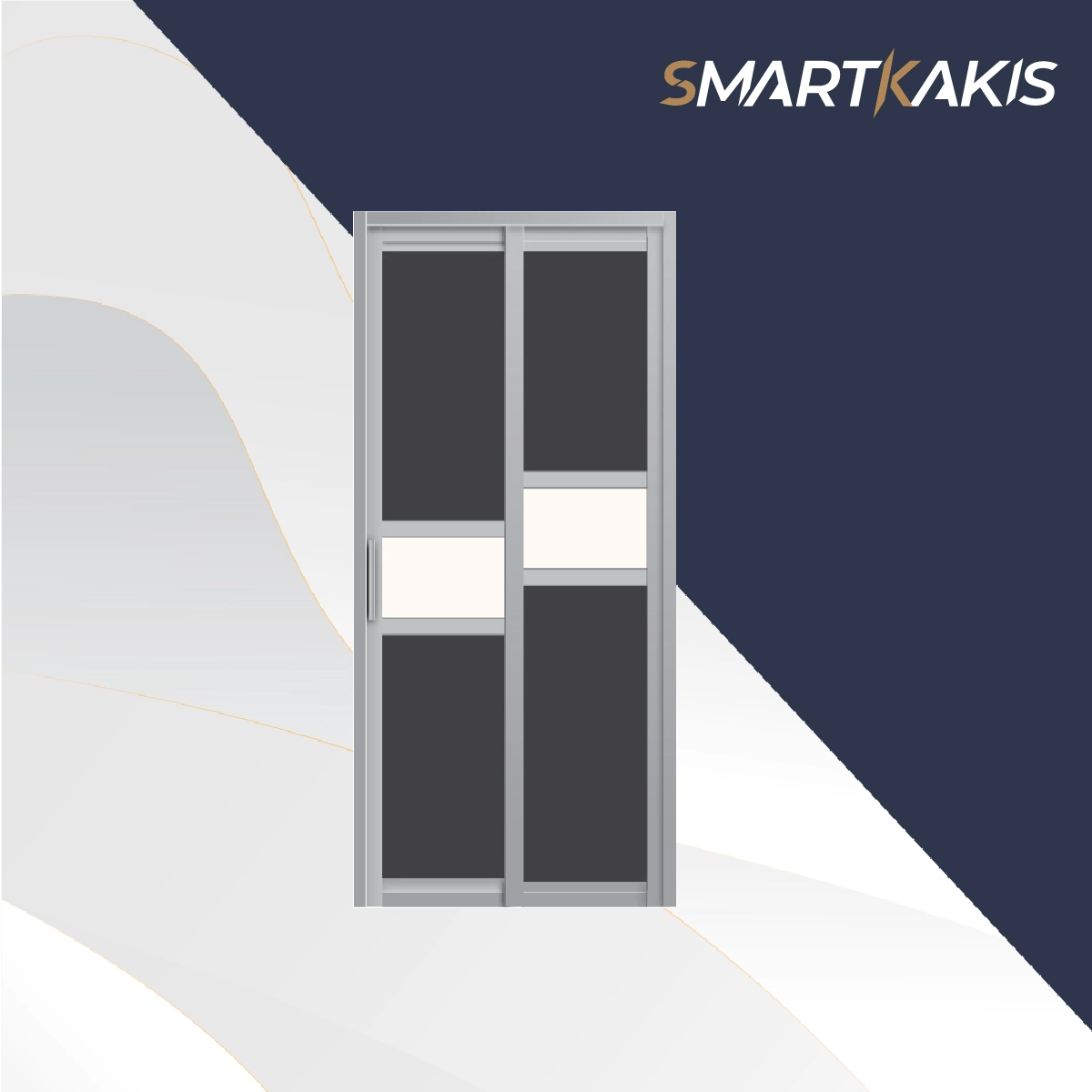 Aluminum Frame Slide & Swing Toilet Door | SD-2004 - Image 6