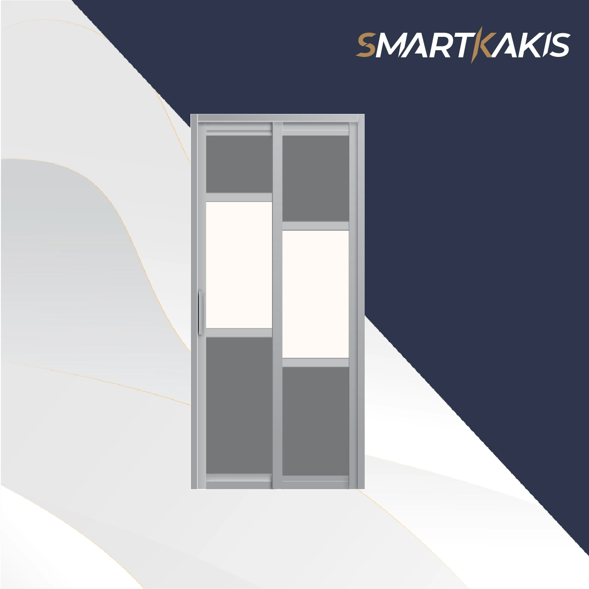 Aluminum Frame Slide & Swing Toilet Door | SD-2004 - Image 7