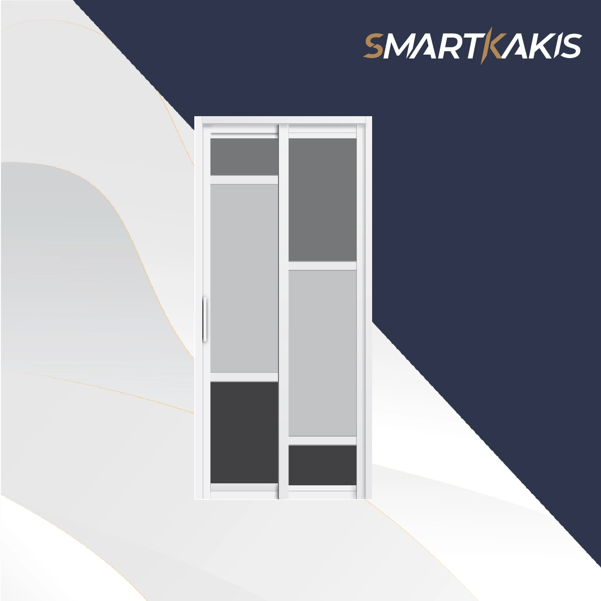 Aluminum Frame Slide & Swing Toilet Door | SD-2004 - Image 8