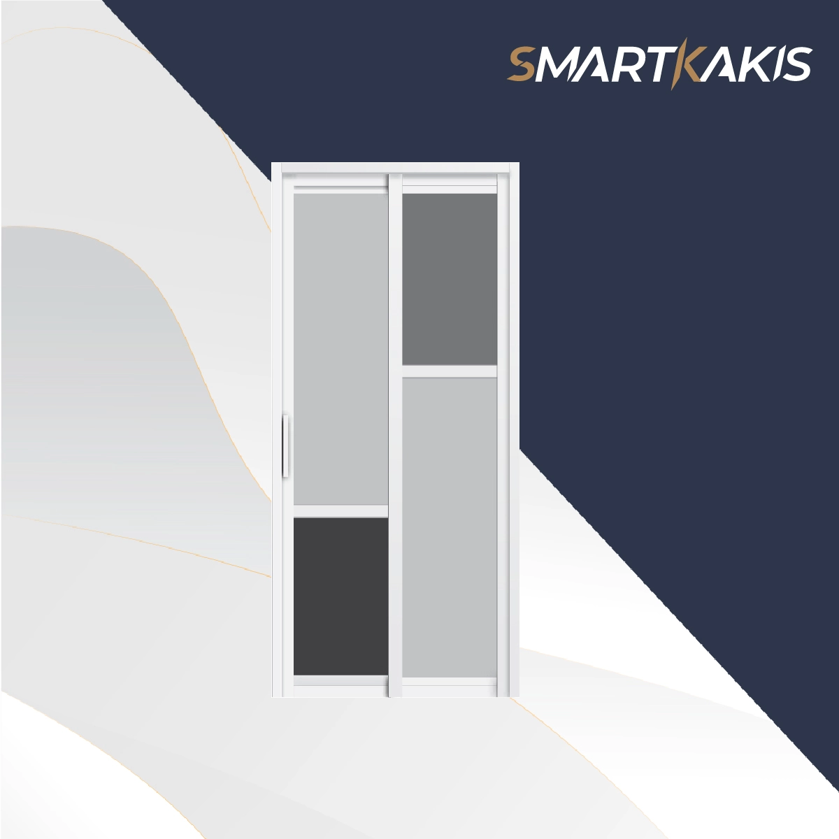 Aluminum Frame Slide & Swing Toilet Door | SD-2005 - Image 9