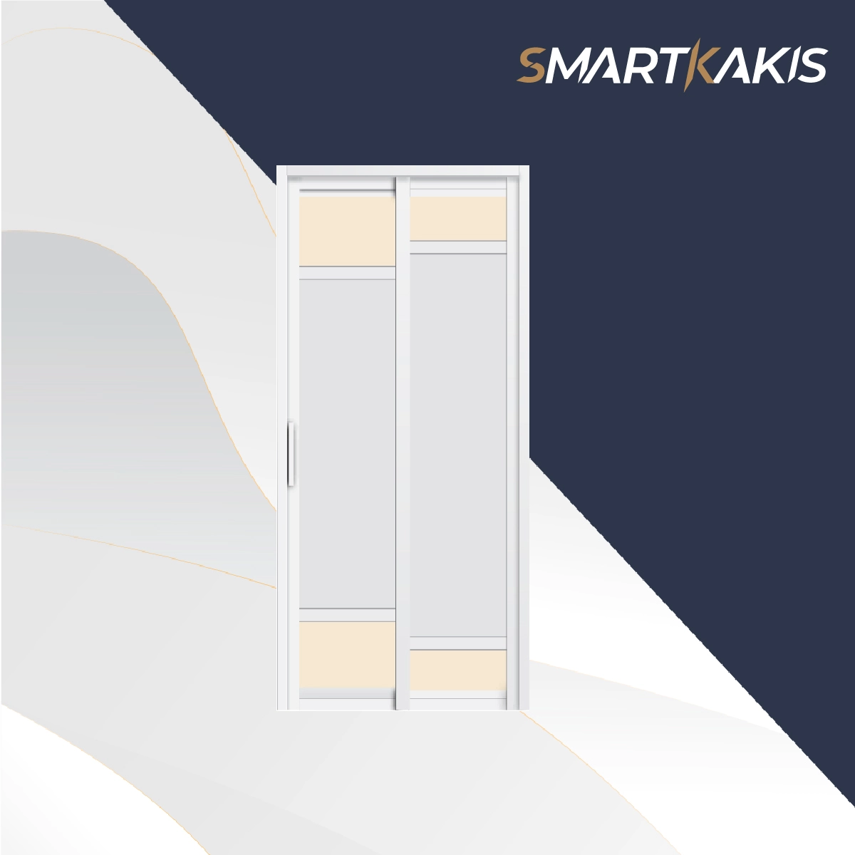 Aluminum Frame Slide & Swing Toilet Door | SD-2004 - Image 9