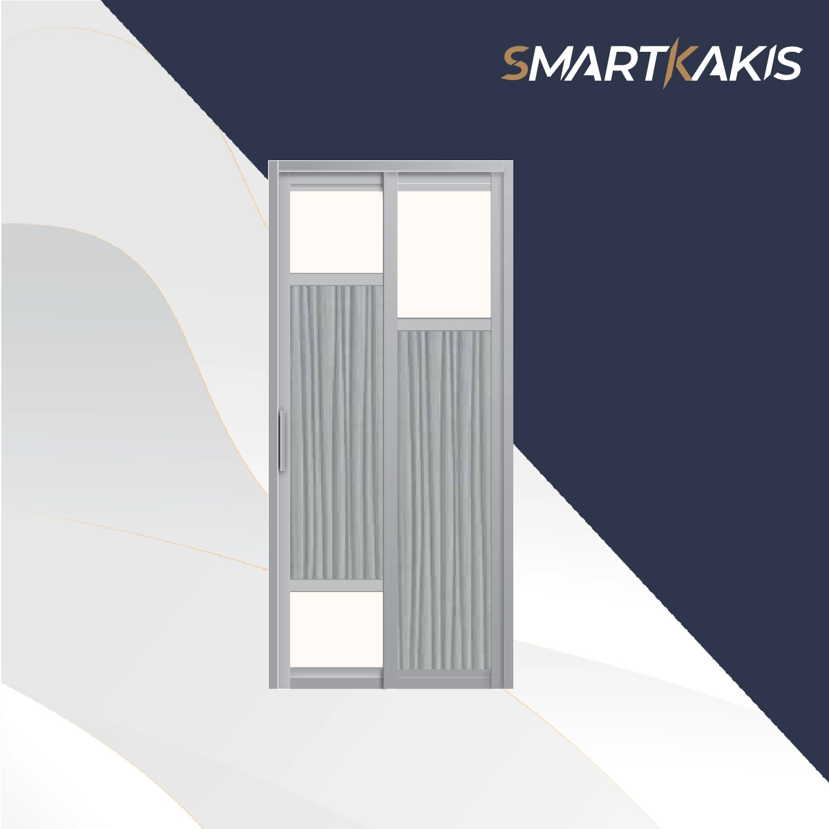 Aluminum Frame Slide & Swing Toilet Door | SD-2005 - Image 11