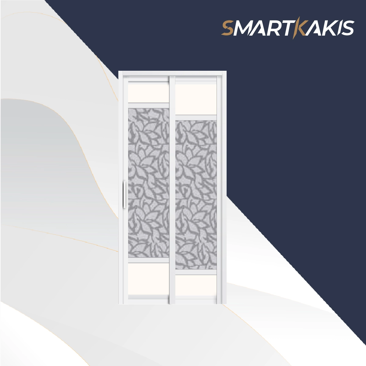 Aluminum Frame Slide & Swing Toilet Door | SD-7006 - Image 4