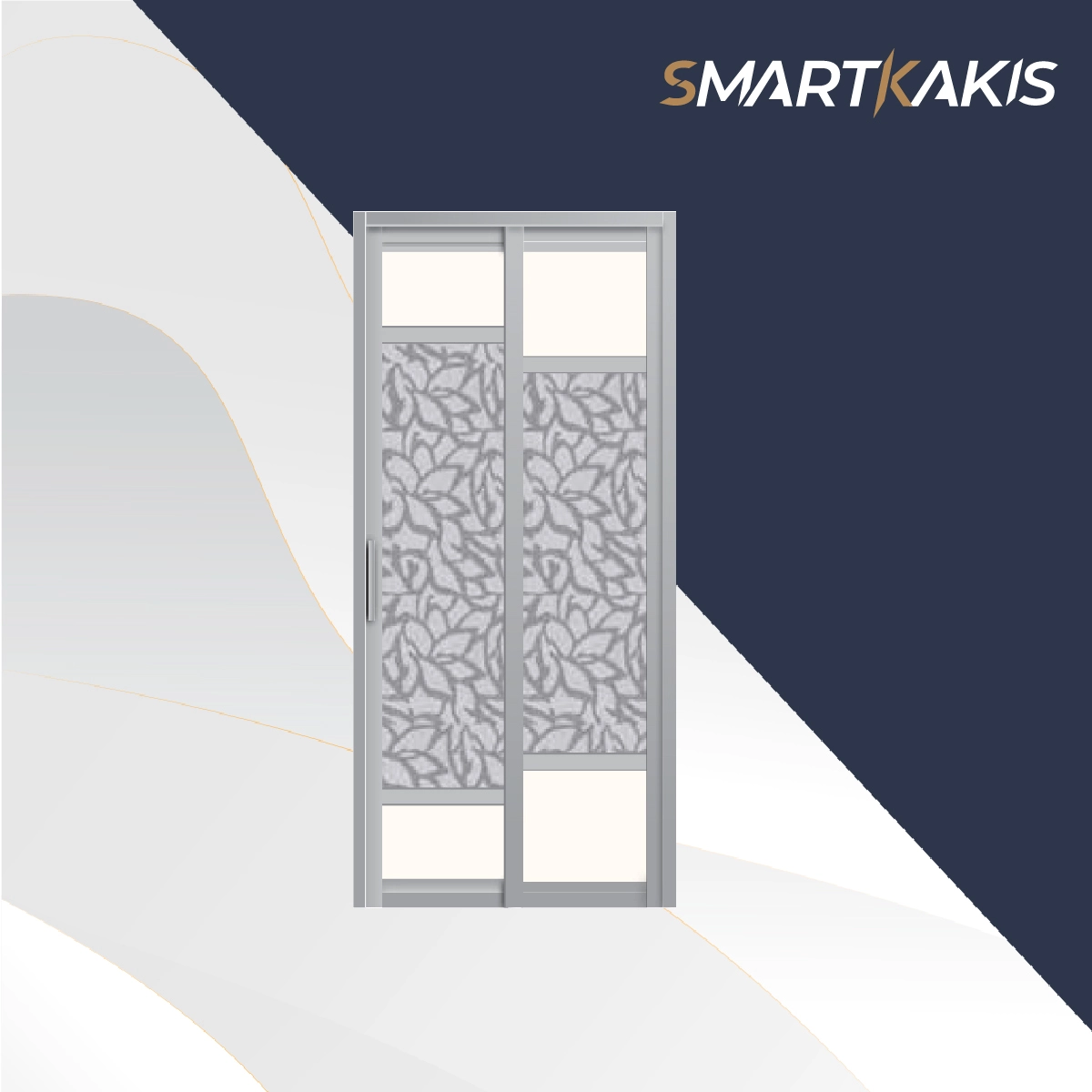 Aluminum Frame Slide & Swing Toilet Door | SD-7006 - Image 2