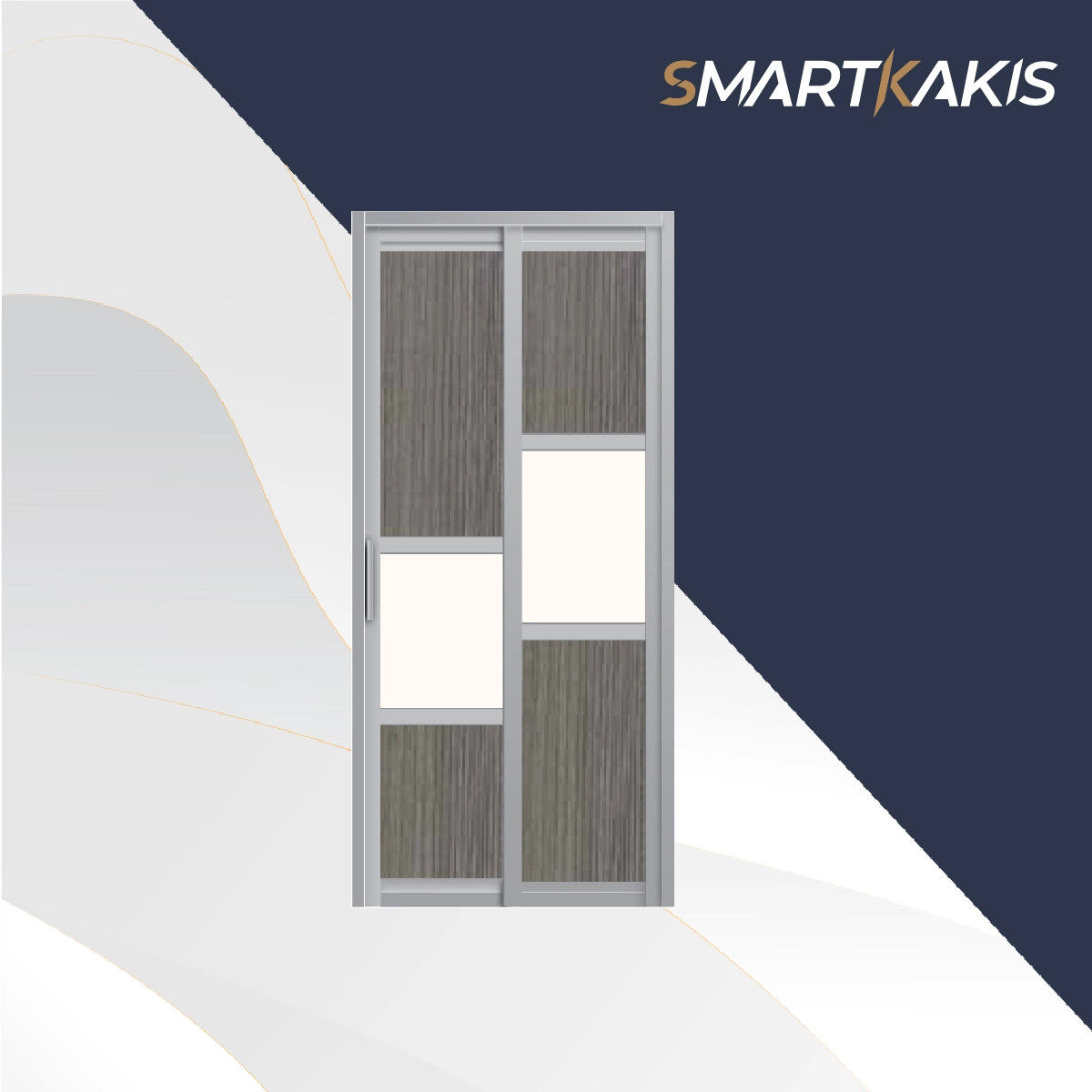 Aluminum Frame Slide & Swing Toilet Door | SD-2004 - Image 10