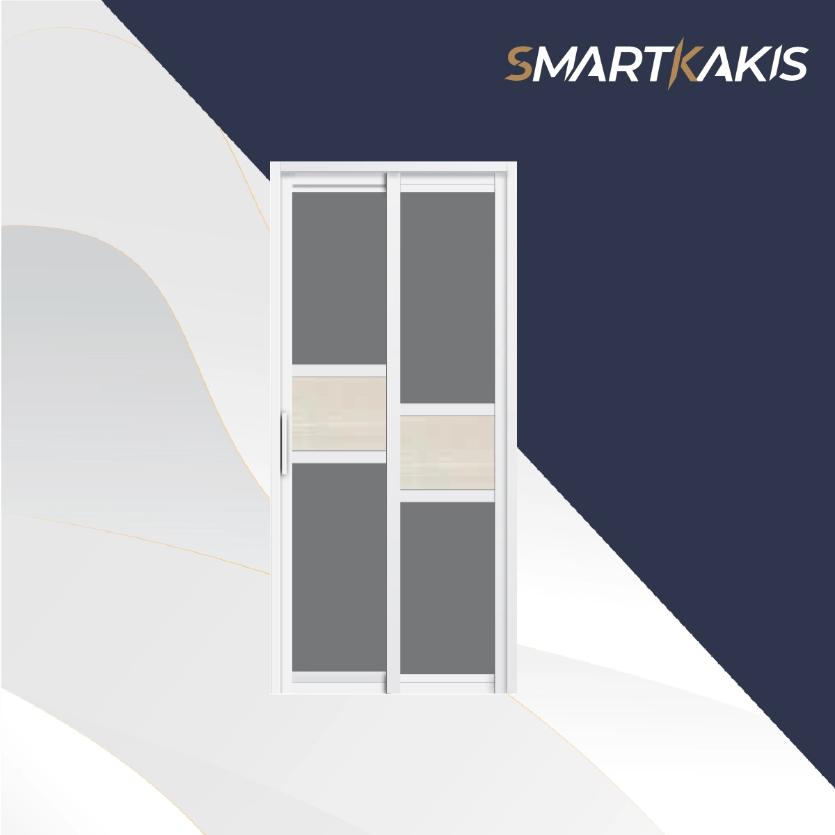 Aluminum Frame Slide & Swing Toilet Door | SD-2004 - Image 11