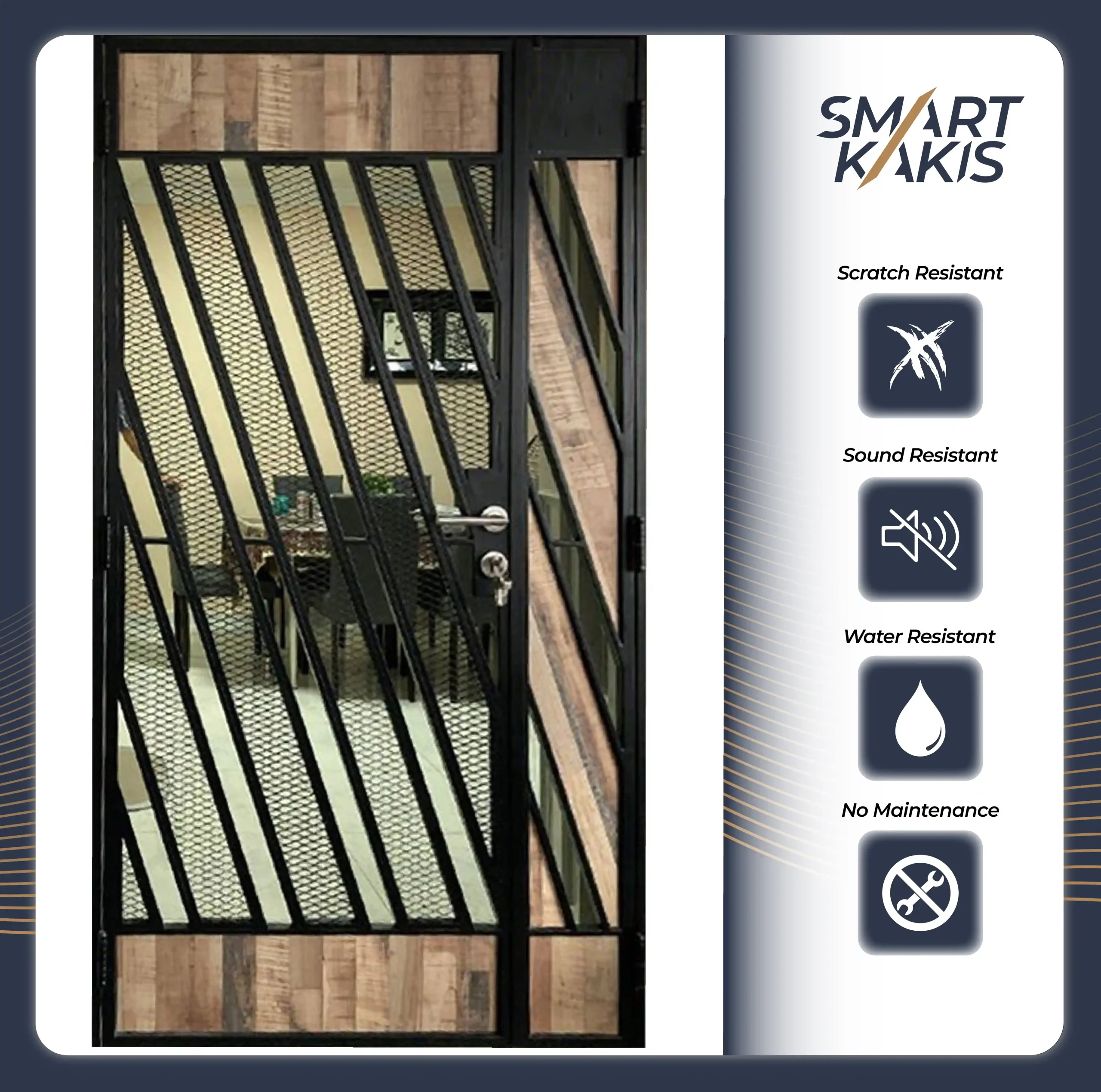 Mild Steel Laminate Gate | LG20