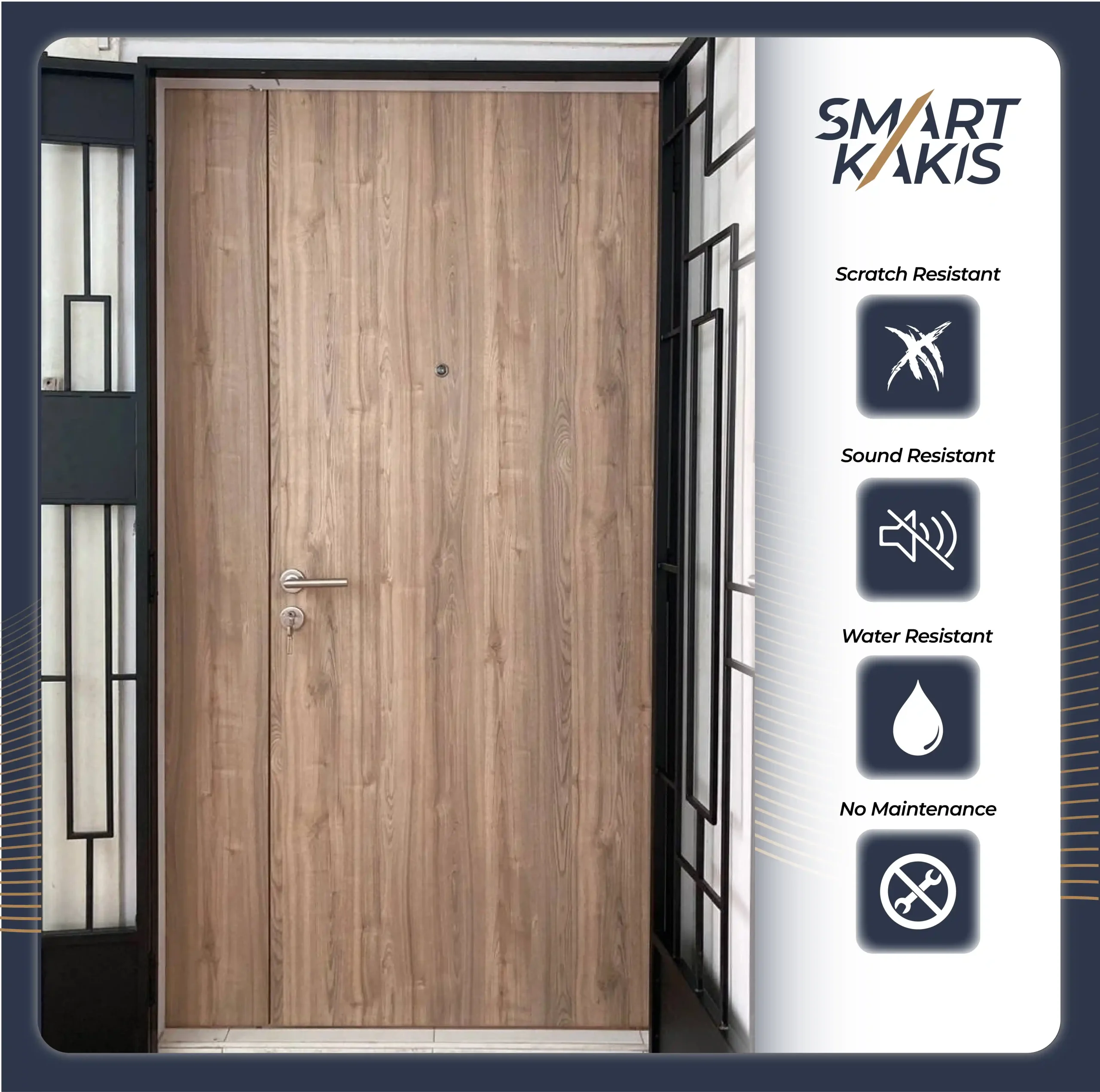 Single Tone Laminate Main Door | STLM-02