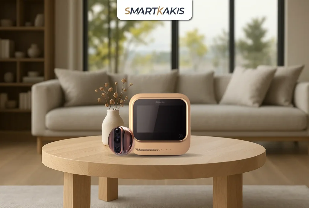 eques door viewer placed on the table