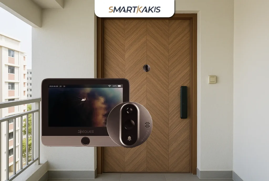 door fitted with eques door viewer